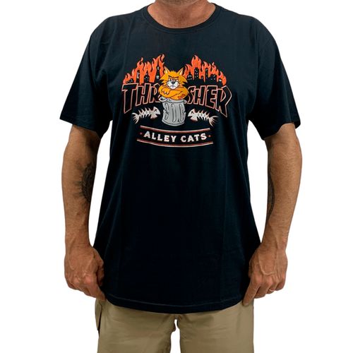 Remera Thrasher Alley Cat Hombre