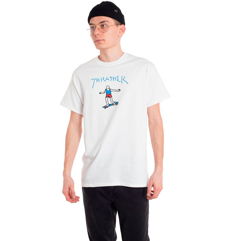 Remera discount thrasher blanca