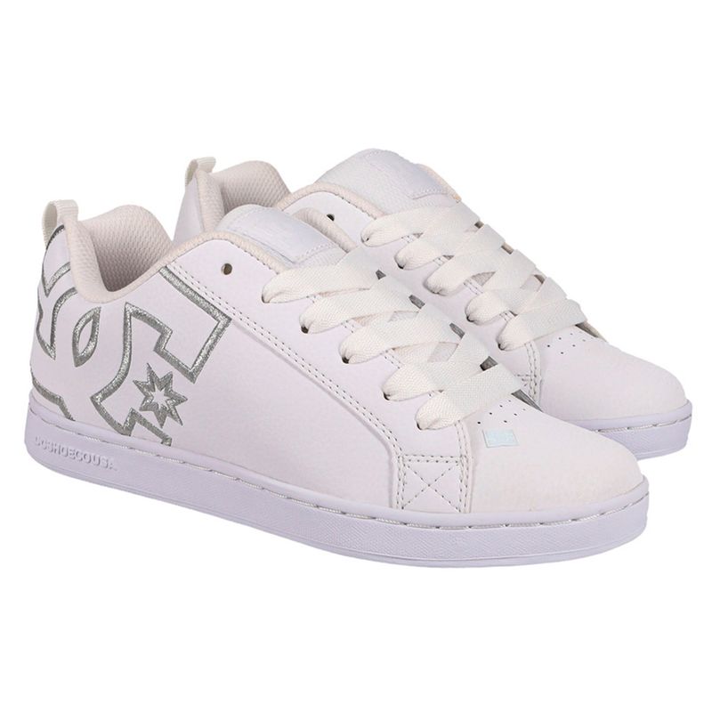 Dc Shoes Dames Court Graffik Casual Low Top Skate SchoenenSkate Schoen, Zwart Hot Roze, 40 EU